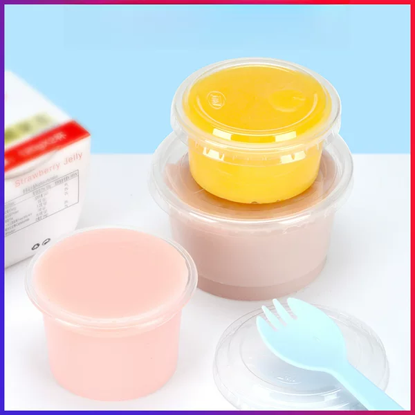 Trumpet flower disposable plastic cup pudding cup yogurt cup milkshake dessert double skin Milk Cup mousse jelly cup