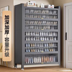 钢制鞋柜家用门口大容量多层玄关柜现代简约客厅靠墙收纳储物柜