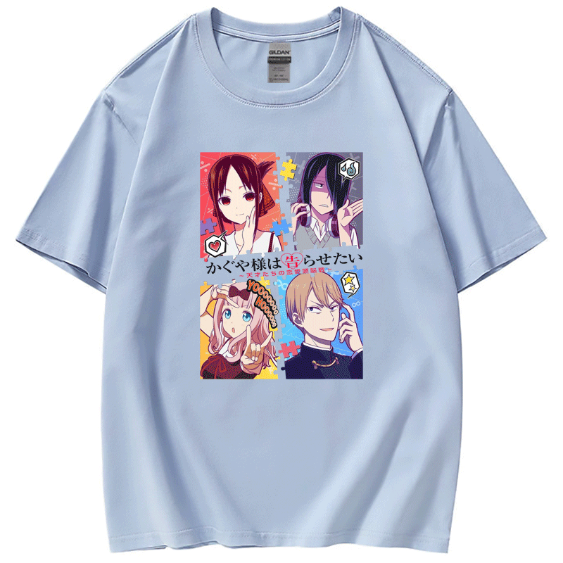 Miss Hui Yoda wants me to confess to the short-sleeved T-shirt around me. Men's second-dimensional fashion short-sleeved women's T-shirt