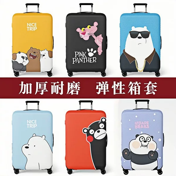 Ready Stock Elastic Cartoon Print Suitcase Protective Cover Trolley Case Protective Cover Dustproof 1 Suitcase