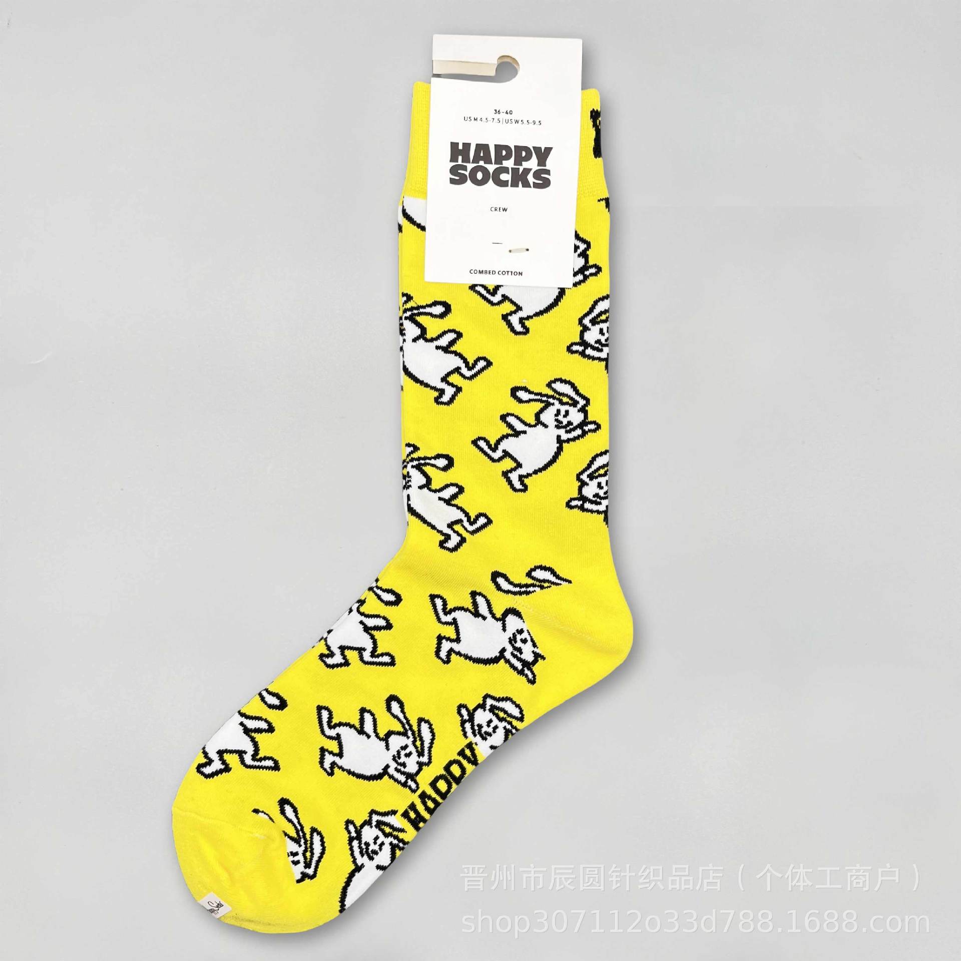 happysocks suecos calcetines de moda damas in-mode versátil animación calcetines de algodón de cintura alta al por mayor