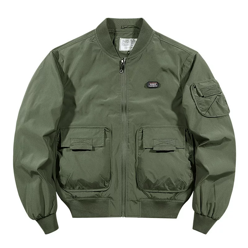Autumn baseball sports jacket, oversize