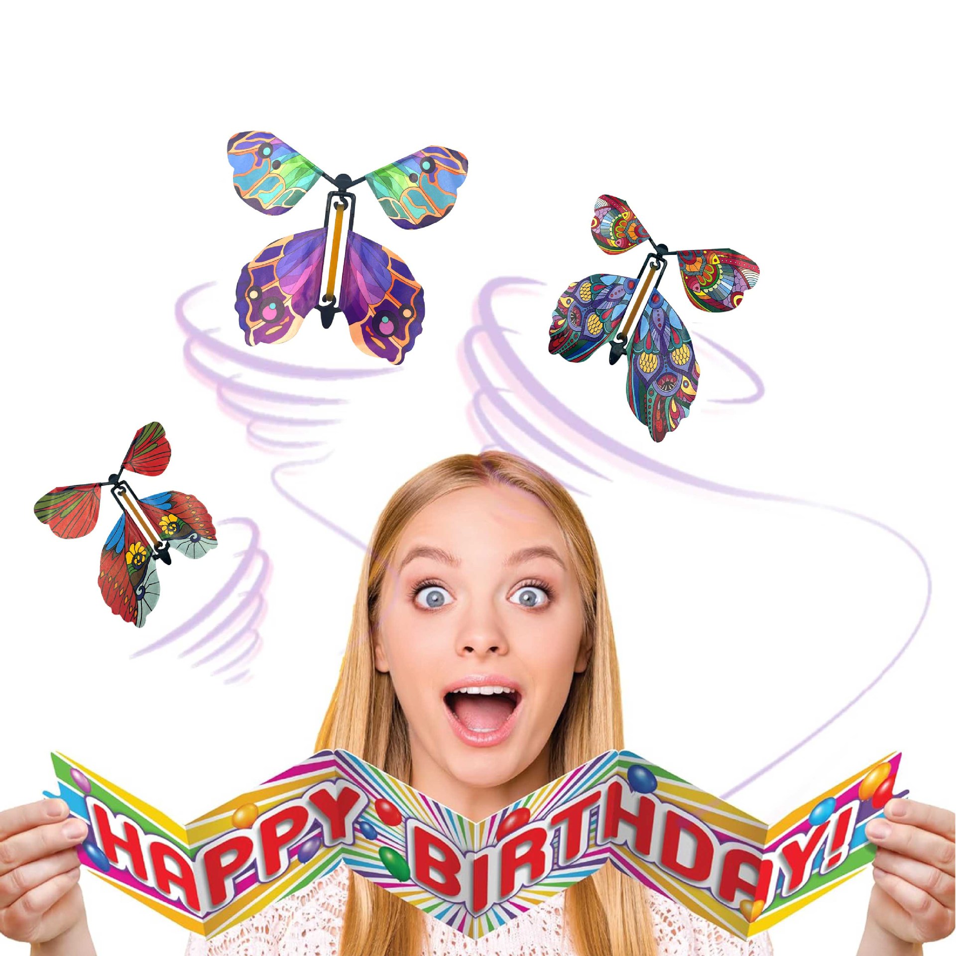 brand magic postcard with butterfly