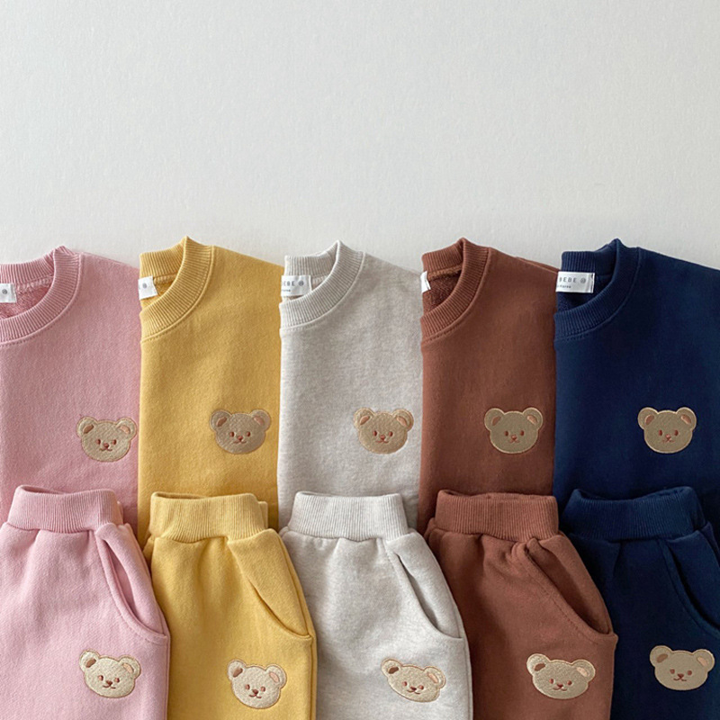 Cute Bear Cotton Baby Clothing Sets display picture 2