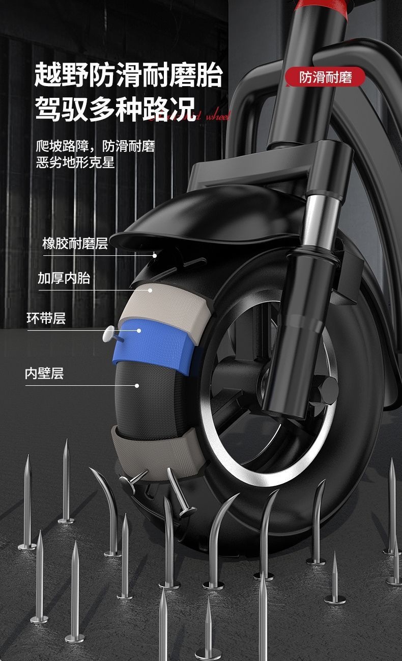 Fully foldable electric tricycle for home use, a mobility aid for the elderly, suitable for transporting children, electric tricycle for riding