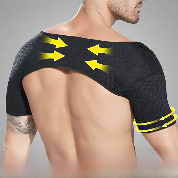 Shoulder Guard Sports Men's Shoulder Dislocation Vest Warm Basketball Professional Shoulder Fitness Protective Gear Shoulder Badminton Bench Press
