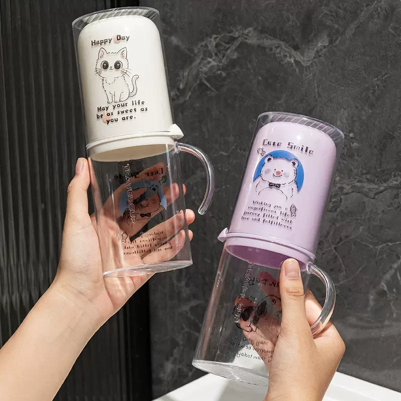 2025新款ps旅行漱口杯便携式刷牙杯套装三合一高颜值洗漱杯旅游