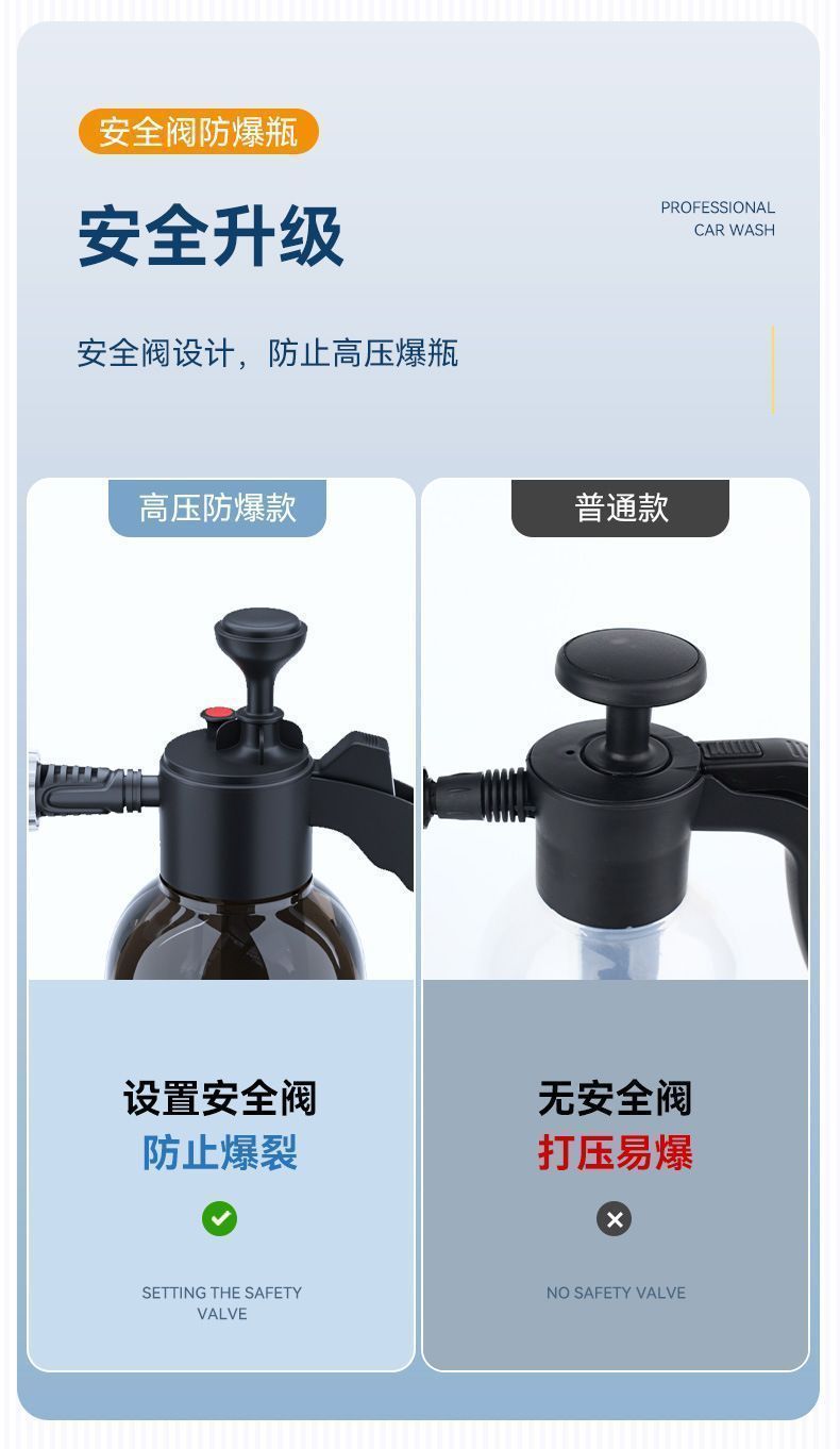Foam Sprayer Car Wash Soap Liquid PA Pot Water Gun Tool Kit