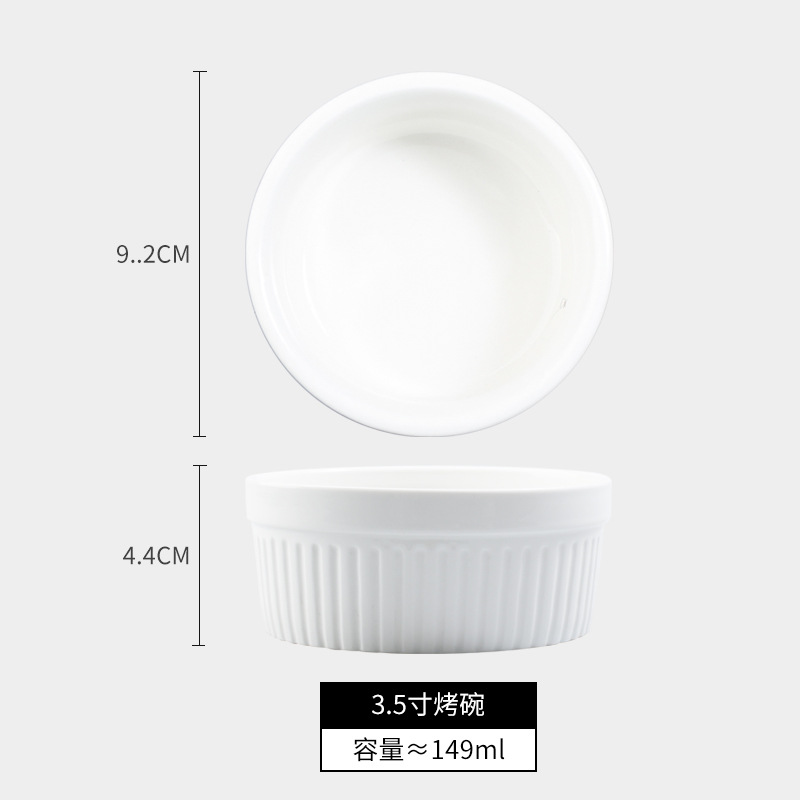 Cerámica shufulei tazón para hornear doble piel leche postre tazón pudín taza pastel al vapor tazón de pan taza de rayas molde para hornear