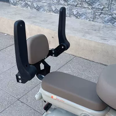 New foldable electric car child rear seat safety guardrail baby anti-fall adjustable waterproof rotatable (Motorcycle child seat) - the-anti-fall-guardrail-can-be-raised-and-lowered-separately