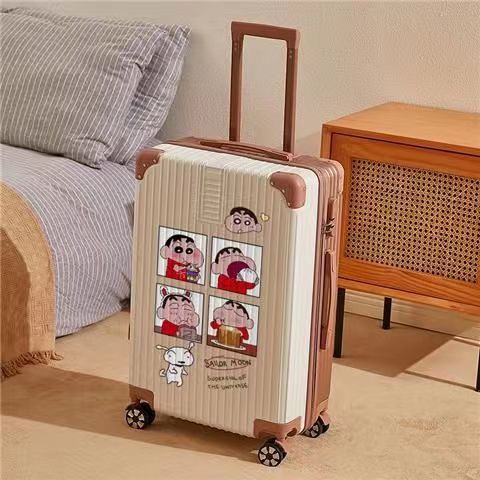 Maleta de contraseña de los hombres universal Mute rueda caja de viaje del estudiante Maleta impresa de dibujos animados de estilo coreano de las mujeres