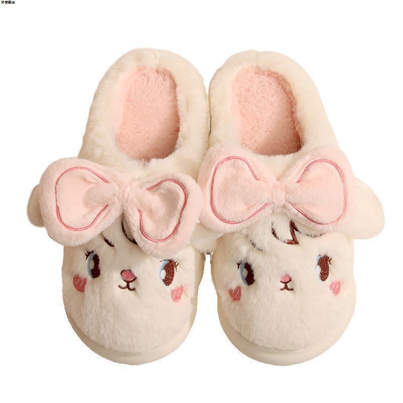 The Same Sweat-Absorbent Men's and Women's Waterproof Slippers Winter Cotton Bow Amazon Simple Anti-Slip Cross-Border Design Couple The Same Sweat-Absorbent Men's and Women's Waterproof Slippers Winter Cotton Bow Amazon Simple Anti-Slip Cross-Border Design Couple