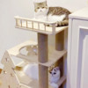 Cat climbing rack solid wood cat nest Cat tree integrated small hemp rope cat frame space cabin luxury cat villa does not occupy land