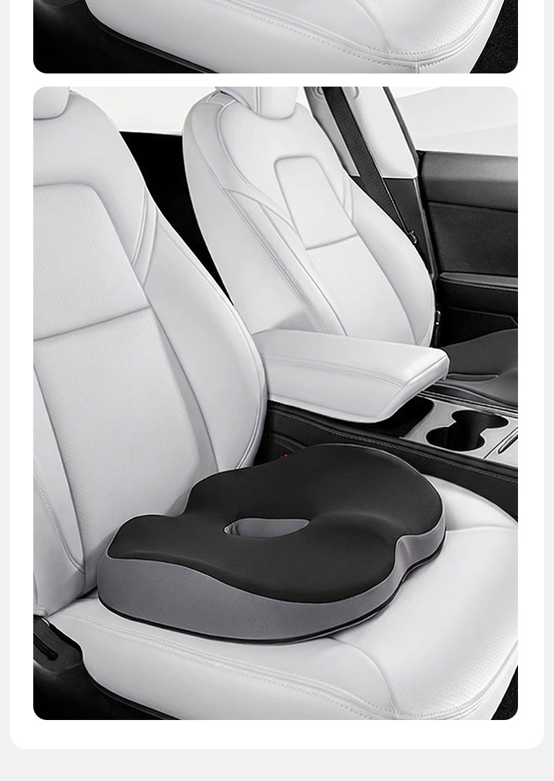 Foreign Trade Car Seat Cushion, Office Long-Sitting Essential, Memory Foam Student Seat Cushion, Integrated Breathable Seat Cushion