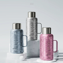 特美刻纯钛内胆焖茶壶家用大容量保温壶户外车载旅行便携热水焖壶