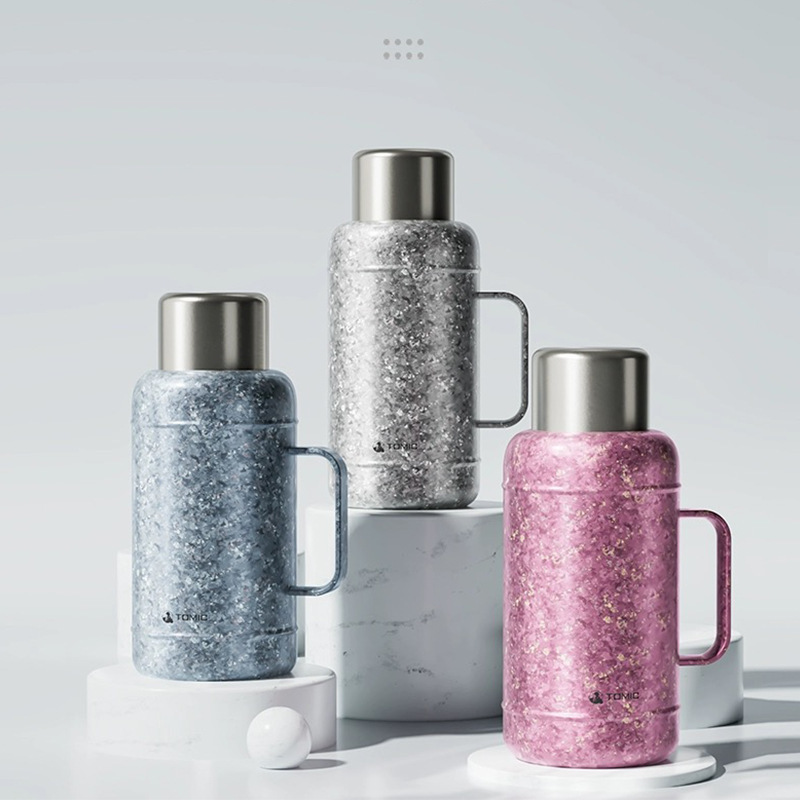 特美刻纯钛内胆焖茶壶家用大容量保温壶户外车载旅行便携热水焖壶