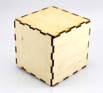 Caja cuadrada pequeña de bricolaje (106*106mm) de madera