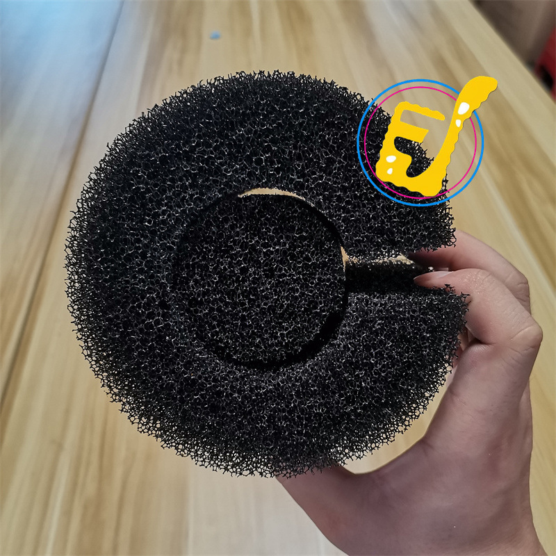 异形线切割加工成型过滤海绵 高回弹泳池过滤海绵管柱子 单边开口