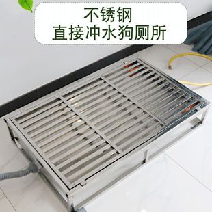 Cat and Dog Toilet, Flushable, Anti-Trampling, Stainless Steel Dog Toilet That Does Not Require Urine Pads, Extra Large for Large, Medium and Small Dogs