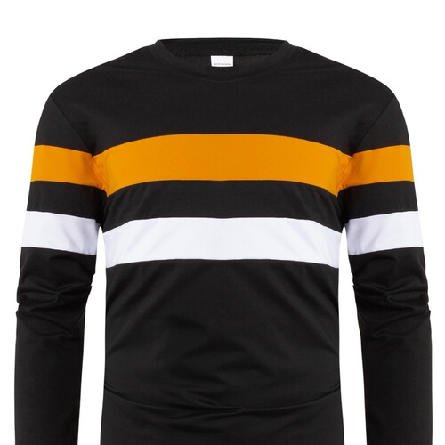 Cross-border foreign trade large size autumn and winter men's round neck long-sleeved color-blocking bottoming shirt pullover thin long-sleeved T-shirt for men