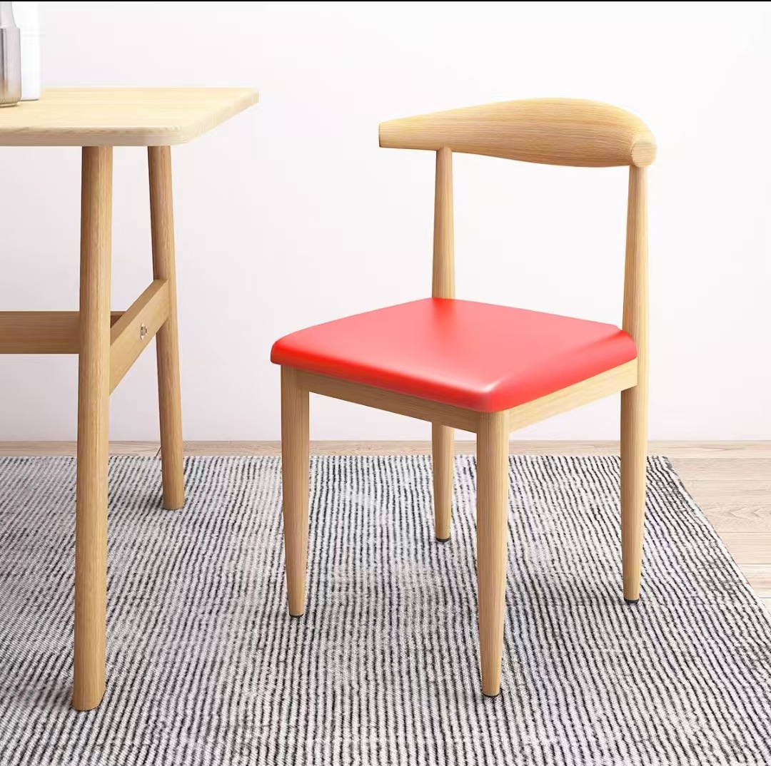 silla de cuerno silla de comedor bolsa suave espesa simple taburetes casera silla de oficina comercial silla de estudio