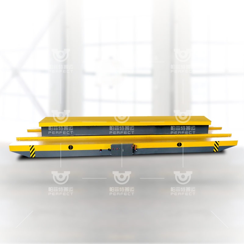 厂内电瓶搬运车搬运轨道地轨平车重载电动搬运车