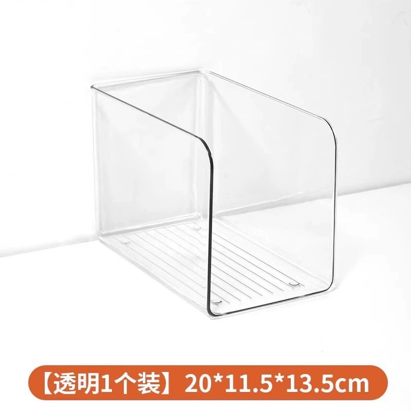 Acrylic Desktop Book Shelf, Glacier Pattern Transparent Organizer, Large Capacity