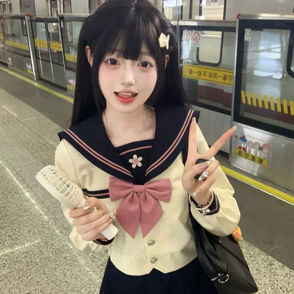 【Ono Nakano】Original Jk Uniform Sailor Suit Authentic Japanese Style College Style Summer Autumn Basic Student Japanese Style Uniform