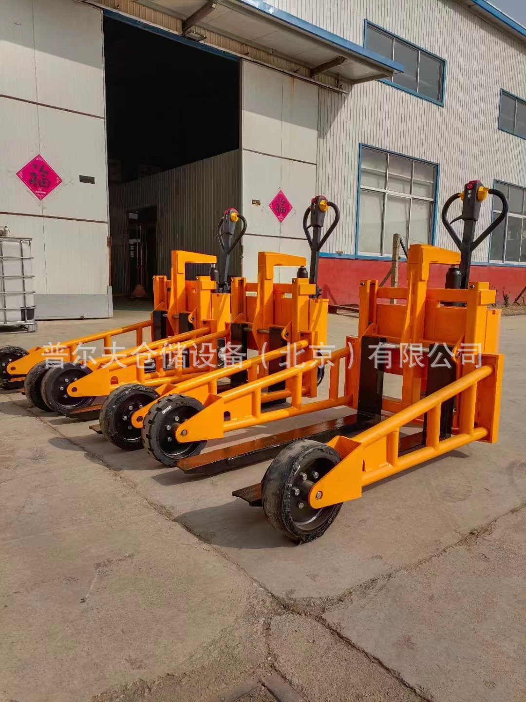 手动 电动户外越野工地拉砖搬运车  宽支腿 橡胶轮