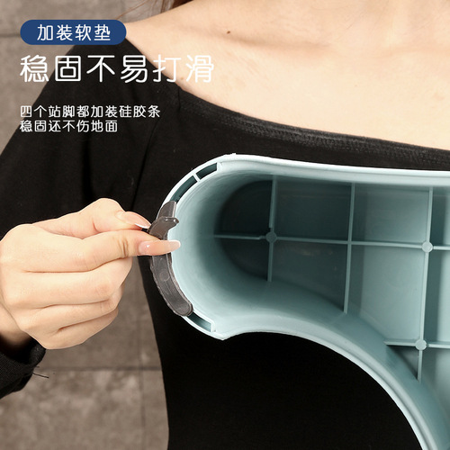 Toilet seat step stool, thick plastic chair for adults and children, toilet footstep low chair for squatting toilet, lazy person's convenience stool