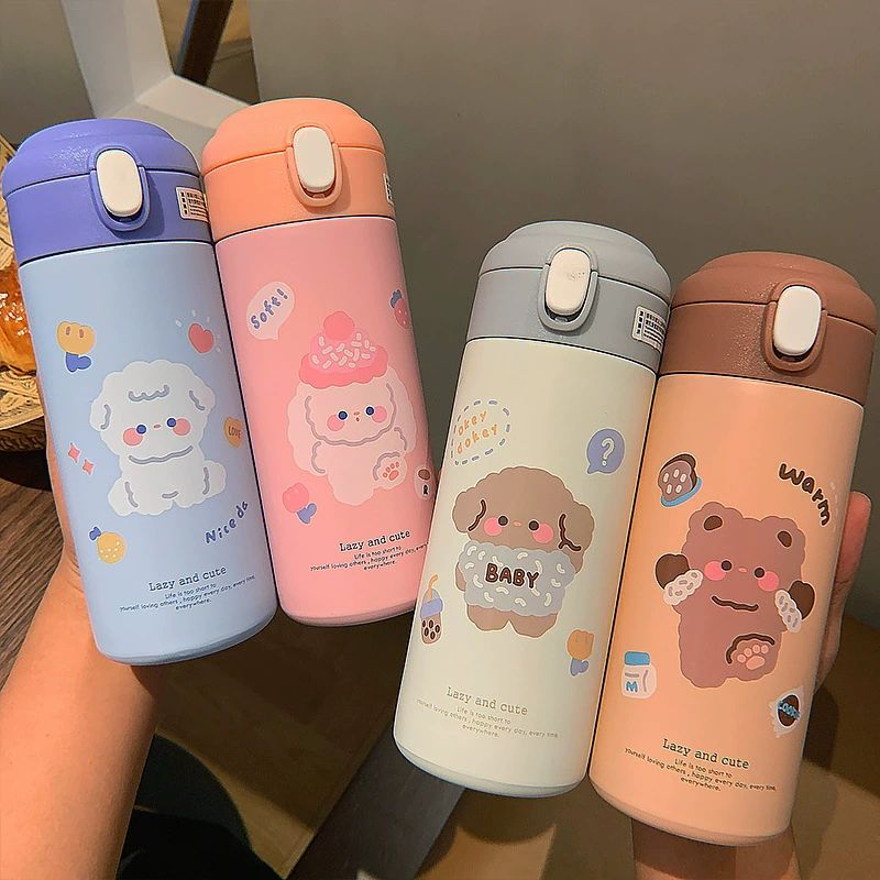 Ручной держательcute креативное стекло нержавеющая сталь для студентов со стеклом, простой и элегантный дизайн