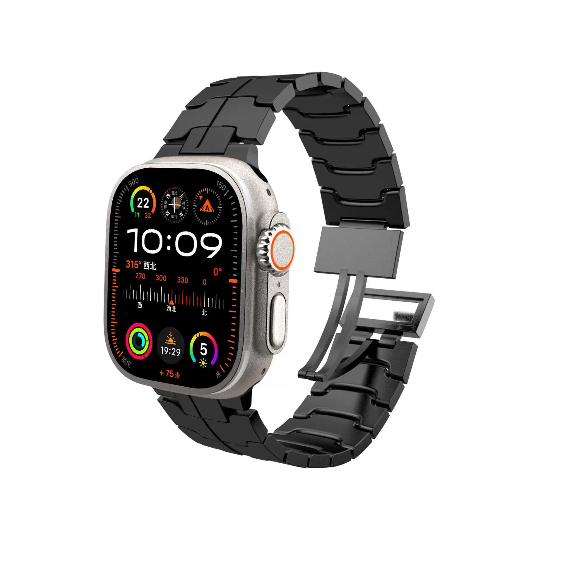 Подходит для Apple Watch Iron Man магнитная пряжка ремешок для часов металлический S10-1 SE Ultra серии