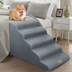 ♔ 犬用階段メーカー取り外し可能で洗えるペット用はしごグレースポンジステップ小型および中型犬用テディソファベッドクライミング
