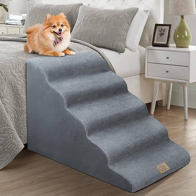 ♔ 犬用階段メーカー取り外し可能で洗えるペット用はしごグレースポンジステップ小型および中型犬用テディソファベッドクライミング|undefined