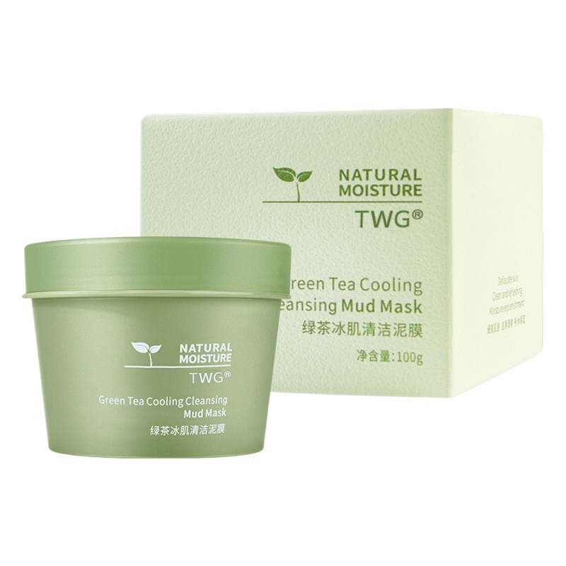 Twg Green Tea Ice Skin Mud Mask Cleansing Mask Smear Green Tea Mud Mask
