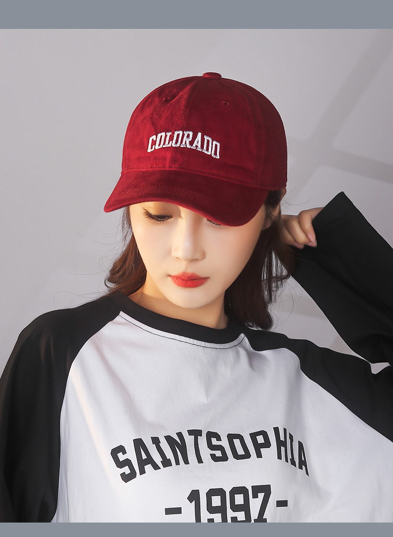 Baumwoll Baseball Cap Mit Buchstaben Stickerei Für Kinder_voghion.com