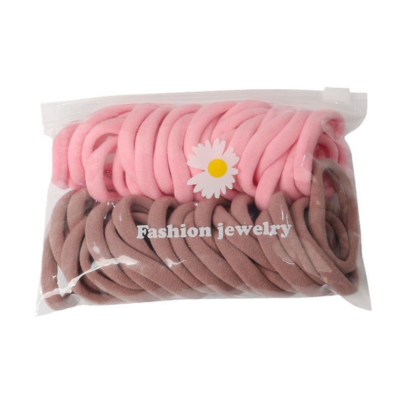 Niños accesorios para el cabello niñas sin costura cabello de alta elasticidad no daña cabello anillo de cabello banda de goma cubierta de cabello