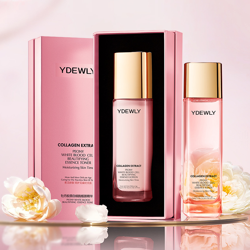 Aiweiya Peony Collagen Lotion Set Hidratante Hidratante Cuidado de la Piel Tónico Loción al por mayor image 5