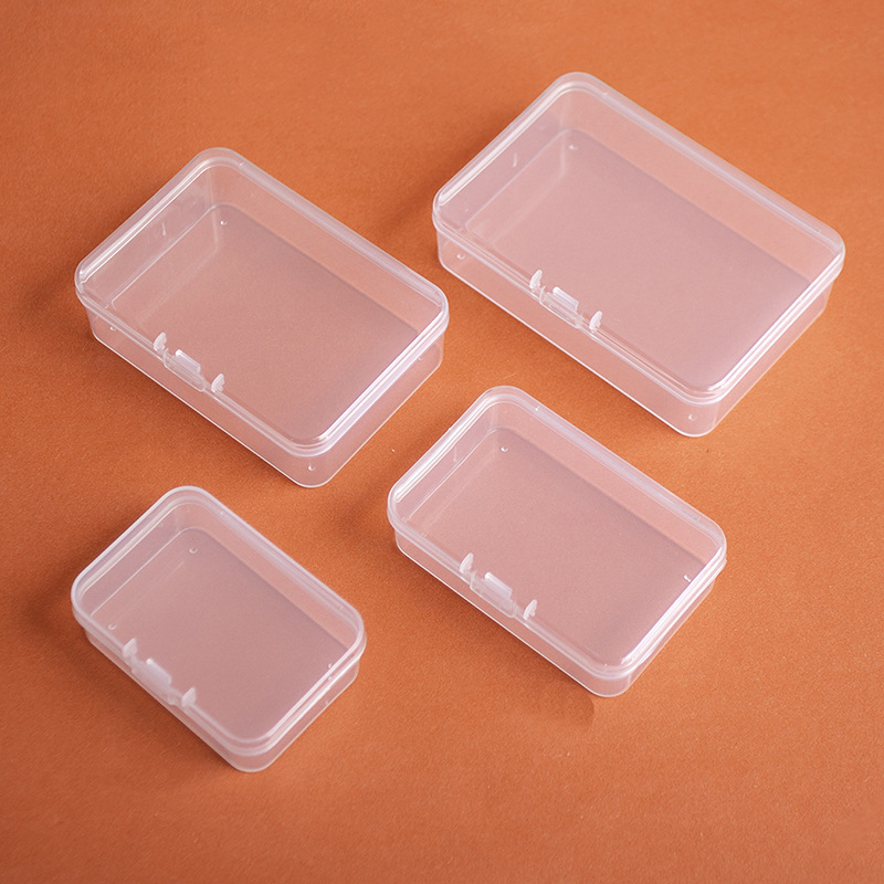 透明PP塑料盒方形有盖首饰耳钉渔具电子五金零件收纳盒diy美甲盒