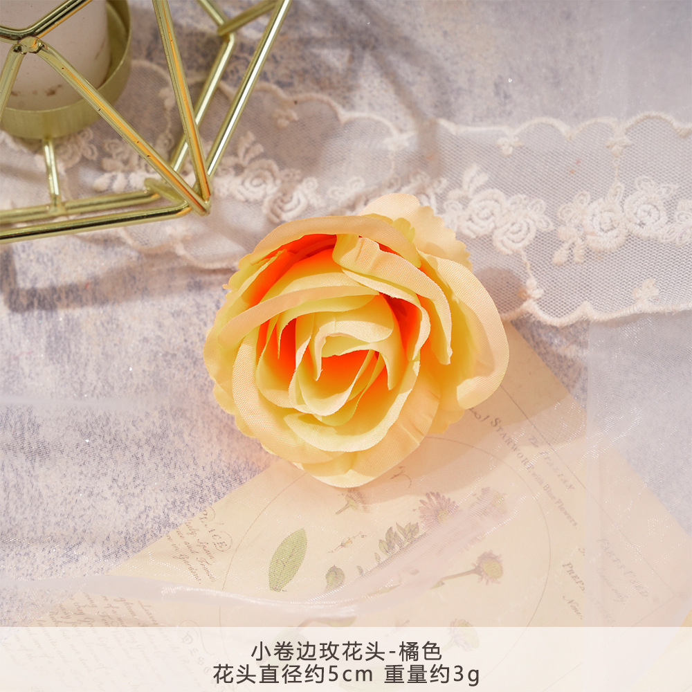 XH2-작은 컬링 로즈 헤드-오렌지