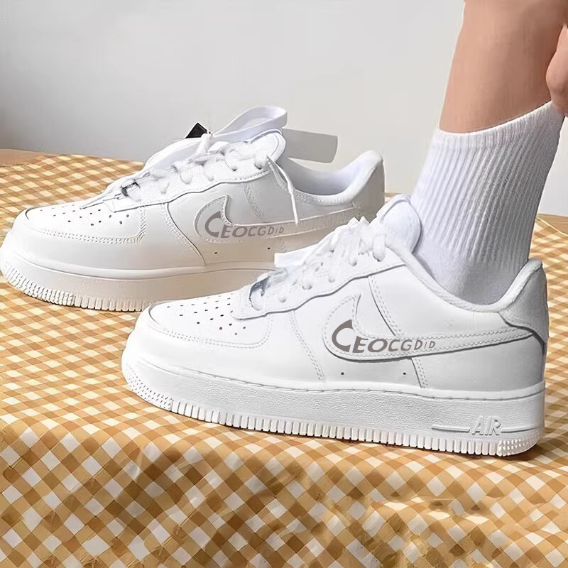 High-Quality Putian Pure Original Nike Air Force 1 Af1 Pure White, All Black, Wheat-Colored Men's and Women's Air Cushion Low-Top Sneakers