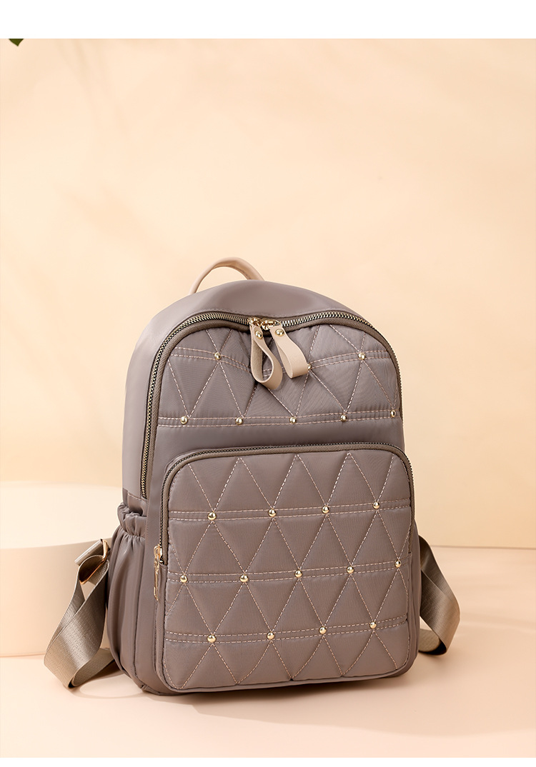 525g Weight Polyester Lining Material 17 inch Backpack size Zipper Closure Type Double Shoulder Straps Strap Type Fashion Backpack Bags Type Daily Occasion Oxford Cloth Material Waterproof 17 Inch Solid Color Daily Women's Backpack