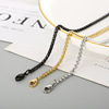 Fashionable chain for key bag  stainless steel suitable for men and women, Japanese and Korean, 3mm, simple and elegant design