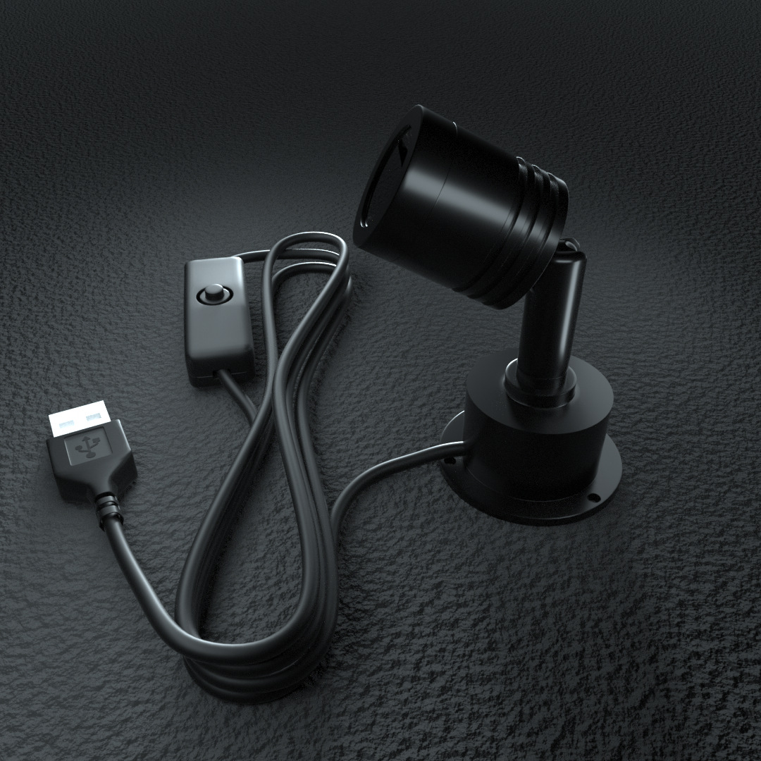 Venta al por mayor 1w3wled proyector de nivel de escritorio montado en la superficie chasis modelo hecho a mano DIY pequeño proyector interfaz USB 5V foco