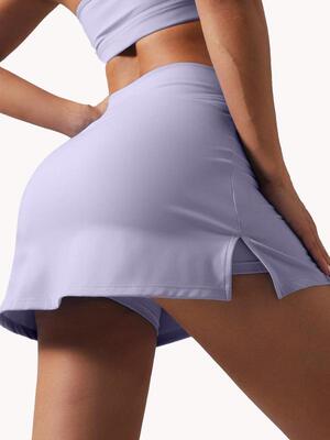 2025新款跨境代发女式纯色短裙，休闲透气跨境代发|ru