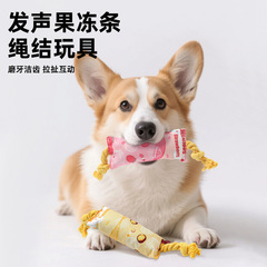 宠物耐咬牙洁齿耐咬解闷绳结球猫狗咬绳泰迪中小型犬训狗玩具