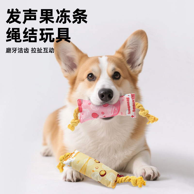宠物耐咬牙洁齿耐咬解闷绳结球猫狗咬绳泰迪中小型犬训狗玩具|undefined