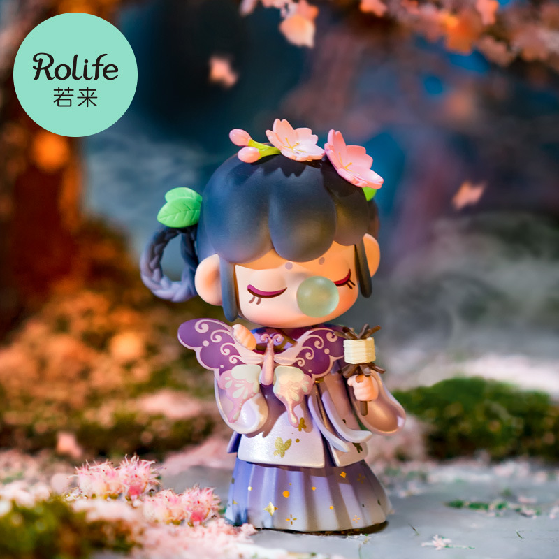 Ruolai caja ciega noci 24 términos solares primavera y verano larga serie estilo chino ciego mano juguete regalo