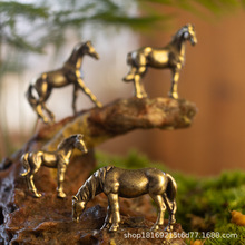 铜合金马苔藓花盆鱼缸微景观摆件动物迷你盆景造景装饰微雕小摆件