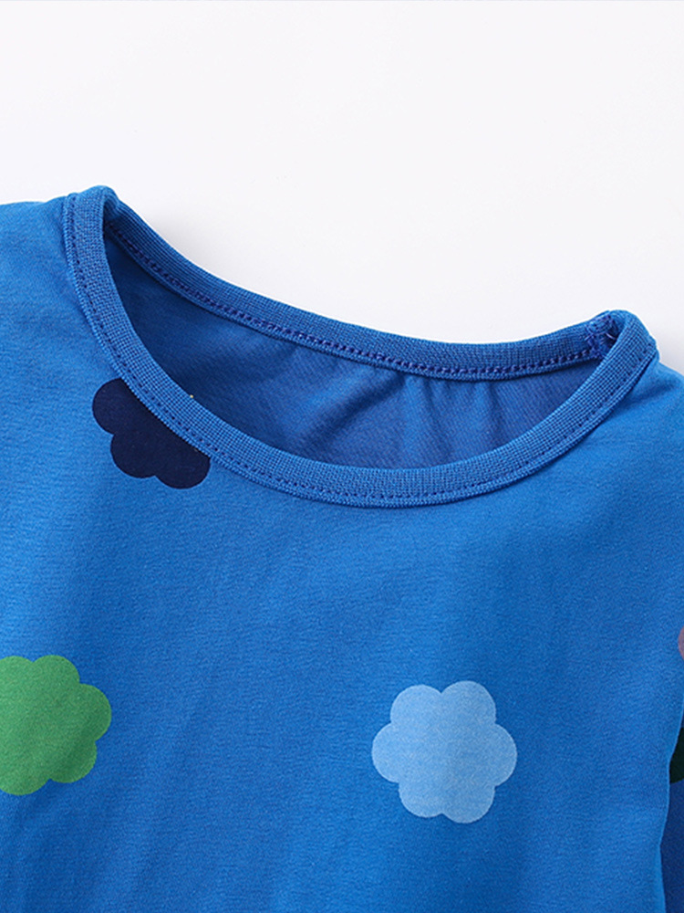 Malwee camiseta infantil otoño / invierno nuevo estilo europeo y americano para niños de mediana edad de cuello redondo de manga larga ropa de fondo para niños